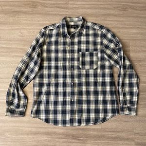 APC Green Plaid Linen/Cotton Shirt